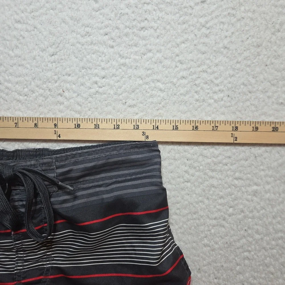 Ocean Pacific Small (28) Red Rover Striped Swim Trunks Mesh Lining Lightweight